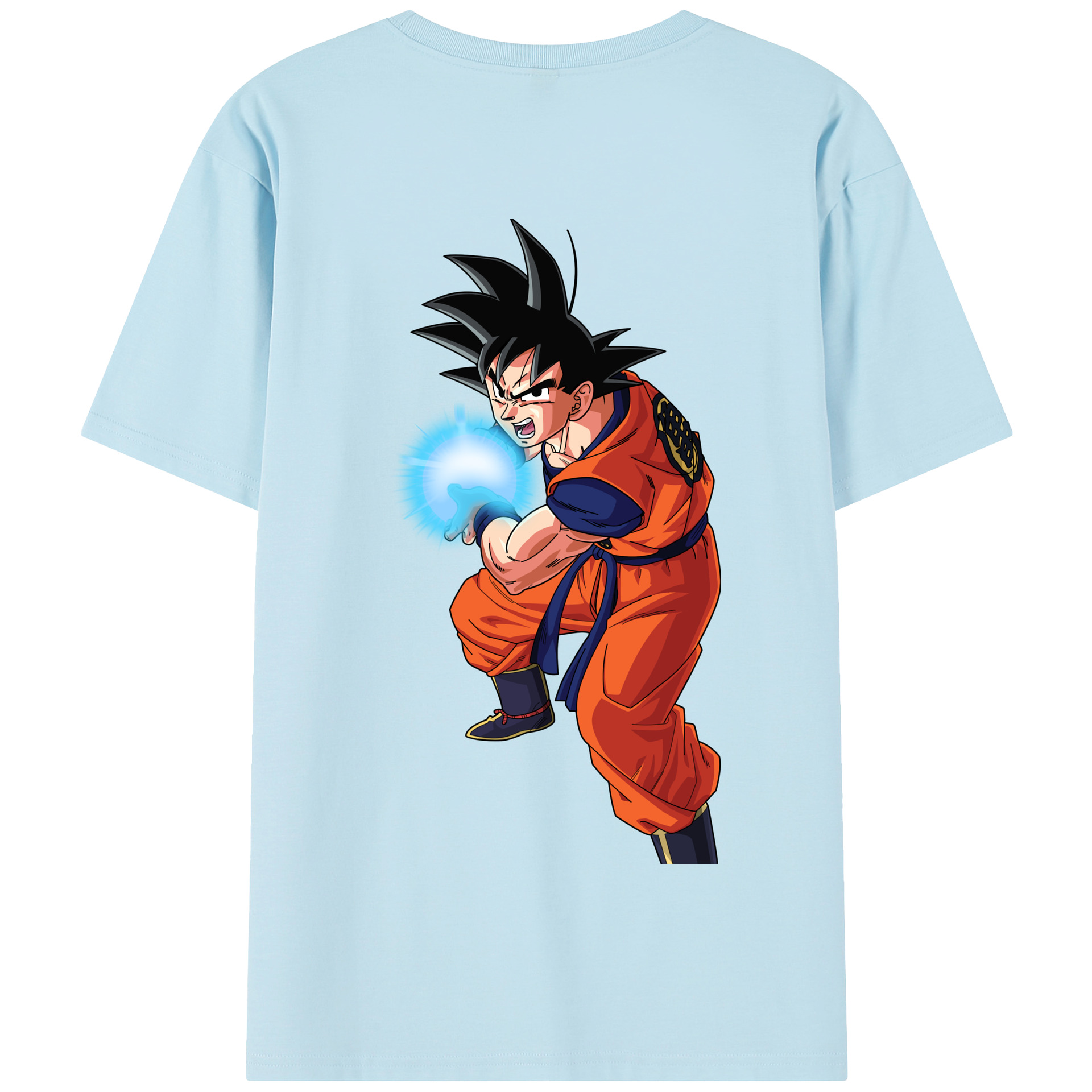 （画像用） ドラゴンボール 孫悟空（そん ごくう）Son Goku カカロット DRAGON BALL Kakarotto 綿100％半袖Tシャツ（背面プリント）